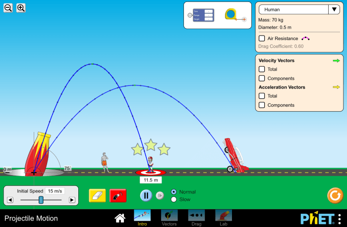 Inquiry lab projectile motion answer key